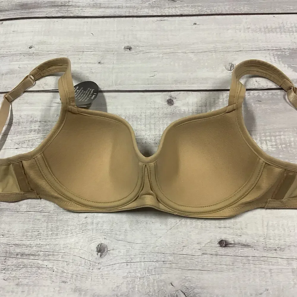 Le‎ Mystere Bra Tisha Womens 32B Nude Beige Underwire T-Shirt L’ Image #955 NEW